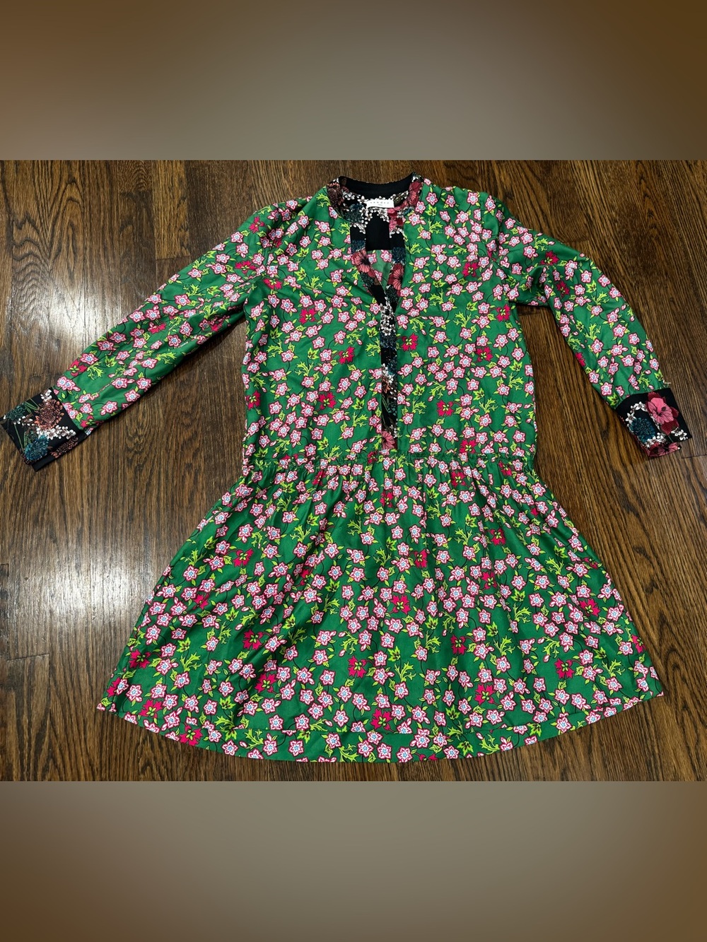 Sandro Paris Torr Floral Print Dress Size 36  S Small